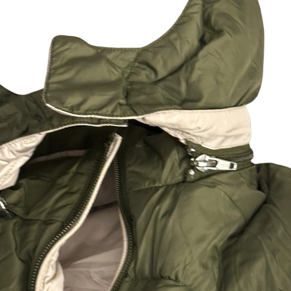 Land’s End goose feather down coat jacket, reversible kids size medium, 10/12 - Picture 8 of 15